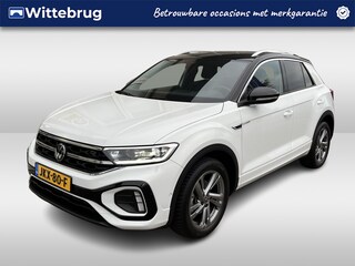 Volkswagen T-Roc 1.5 TSI R-Line / AUTOMAAT/ FABRIEKSGARANTIE T/M 2-2027/ TREKHAAK AFNEEMBAAR/ FABRIEKSGARANTIE/ ALCANTARA/ ADAPT. CRUISE/ APP-CONNECT/ NAVI/ MATRIX/ RIJ-MODI/ PARK. SENSOREN + CAMERA/ STOEL VERWARM.