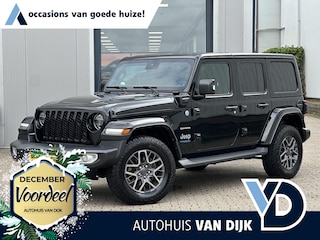 Jeep Wrangler Unlimited 4xe 380 Sahara | Leder/Cruise Adaptief/Stuur-/Stoelverw./Trekhaak