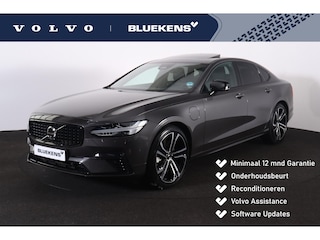 Volvo S90 T8 AWD Plus Dark - LONG RANGE - Luchtvering - Panorama/schuifdak - IntelliSafe Assist & Surround - 360º Camera - Harman/Kardon audio - Adaptieve LED koplampen - Verwarmde voorstoelen, stuur & achterbank - Parkeersensoren voor & achter - Elektr. bedienb. voorstoelen met geheugen - Extra getint glas - 20' LMV