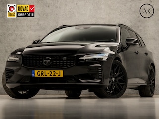 Volvo V60 2.0 T8 Twin Engine AWD R-Design 391Pk Automaat (PANORAMADAK, BLACK EDITION, HEAD-UP DISPLAY, LEDER, MEMORY SEATS, STUUR/STOELVERWARMING, HARMAN/KARODN, 360 CAMERA, ADAPTIVE CRUISE, KEYLESS, NIEUWSTAAT)