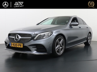 Mercedes-Benz C-klasse 180 AMG Business Solution | Panorama - Schuifdak | Sfeerverlichting | DAB+ Radio | Multibeam LED Koplampen | Digitaal Dashboard | Smartphone Integratie |