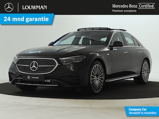 Mercedes-Benz E-klasse 300e Sport Edition | Nappa zwart leder | Trekhaak elektr. | Panorama Schuif/kanteldak | SUPERSCREEN dashboard | Burmester Sound | Distronic | Memory voorstoelen pakket met verwarming en ventilatie | Winter pakket | KEYLESS GO-pakket | Zonneschermen pakket | Akoestisch comfortpakket |