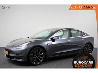 Tesla Model 3 Performance AWD 462pk | Panorama dak | Navigatie | Climate Control | Lichtmetalen Velgen | Leder
