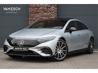 Mercedes-Benz EQS 450 4MATIC AMG Line 118 kWh | Hyperscreen | Airmatic | Achterasbesturing | Distronic+ | Stoelventilatie V+A | Burmester | Massage | Verwarmd Stuurwiel | HUD | Digital Light |