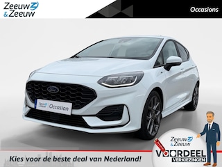 Ford Fiesta 1.0 EcoBoost Hybrid ST-Line | Zeer nette auto | Apple carplay & Android auto | Navigatie via carplay | Parkeersensor achter | Stoelverwarming | Stuurverwarming | Voorruitverwarming | Privacy glas |