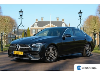 Mercedes-Benz C-klasse 180 AMG | LEDER / ALCANTARA | BURMESER | ADAPTIVE CRUISE | 360 CAMERA | STOELVERWARMING | FULL LED | DODE HOEK SENS | PERFECTE STAAT!