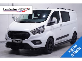 Ford Transit Custom 2.0 TDCi 130 pk Dubbel Cabine Edition Navi Camera, RAPTOR Grille, 18" LMV, Treeplanken, Spoiler Pack, 6-Zits