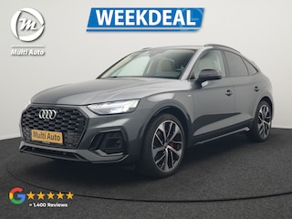 Audi Q5 50 TFSI e S Line Plug In Hybrid 300pk Dealer O.H PHEV | Luchtvering | Matrix LED | 21"Audi Sport L.M | Sfeerverlichting | Lederen Sportstoelen Verwarmd | Cruise Control | Navigatie | Virtual | DAB |