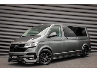 Volkswagen Transporter 2.0 TDI L2H1 204PK BULLI DC DUBBEL CABINE / LEIGHTONVANS BODYKIT / FULL OPTINS / LEDER / FULL BLACK / APPLE