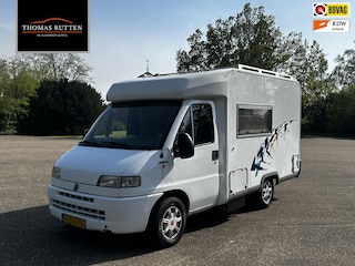 Fiat 230 Dethleffs Globebus 1 Camper 2.5TD Globetrotter 1999 | Onmistor Luifel | Boiler | Vaste Toilet | Vriesvak | Dethleffs Koelkast | Parkeersensoren | Truma Kachel