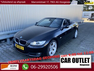 BMW 3-serie Cabrio 320i High Executive AUTOMAAT, Leer, Navi, Clima, CC, PDC v/a, LM, – Inruil Mogelijk –