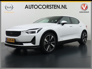 Polestar 2 AUT. 408 pk Long Range Dual Motor SOH 97,5% 78kWh Panorama-Dak Harman&Kardon® Electr.Stoelen Verwarmd+Achterbank+Stuur Adaptive-Cruise Carplay Android 360°Camera 19"Lmv Led-Adaptief WiFi PDC Park-Assist System-Home-Link Elektr.A.Klep Google Maps ECC Apps Verkeersbord detectie Regen-Lichtsensor Virtual-Cockpit Home-Link Bots waarschuwing Autonoom-Rem Lane Assist Keyless Connected 1e Eigenaar Origineel Nederlandse Auto 1.500kg Trekvermogen 660Nm! € 61.000 nieuw!
