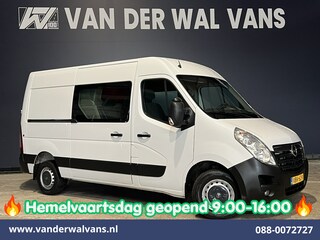 Opel Movano 2.3 CDTI 146pk L2H2 Dubbele Cabine Euro6 Airco | Camera | Navigatie | Cruisecontrol Chauffeursstoel, 2500kg Trekhaak, Parkeersensoren, 5-Zits