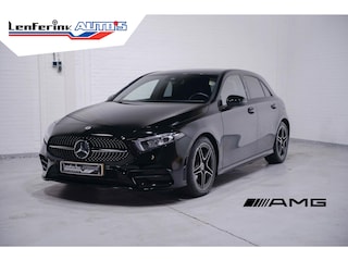 Mercedes-Benz A-klasse 180 Business Solution AMG NAP 1e eigen. led-verlichting v+a navi PDC v=a ambiente verlichting camera private-glas trekhaak wegklapbaar schakelflippers 18"LMV