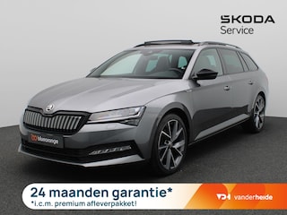 Skoda Superb Combi 1.4 TSI iV Sportline Business 218PK DSG Pano-Schuifdak, Trekhaak, Matrix-LED Verlichting, Navi Columbus, Side Assist, Virtual Pedal, Memorystoel, Achteruitrijcamera, Stoel-Stuurverwarming, 19" LM Velgen
