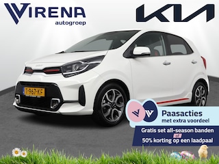Kia Picanto 1.0 DPi GT-Line - Navigatie - Cruise Control - Camera - Leder - Keyless - Apple CarPlay/Android Auto - Fabrieksgarantie tot 07-2030