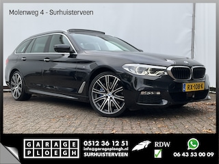 BMW 530D M-sport 6-Cilinder Pano Trekhaak HUD 360cam Standkachel Sfeerverl NL-Auto VOL!