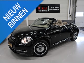 Volkswagen Beetle Cabriolet 1.2 TSI Design BMT Beige Leer Stoelverwarming Airco-ecc PDC 17 inch Circle Black sportvelgen Cruisecontrol Windscherm Boekjes Zeer nette staat Elektrische kap