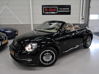Volkswagen Beetle Cabriolet 1.2 TSI Design BMT Beige Leer Stoelverwarming Airco-ecc PDC 17 inch Circle Black sportvelgen Cruisecontrol Windscherm Boekjes Zeer nette staat Elektrische kap