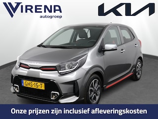 Kia Picanto 1.0 DPi GT-Line Apple Carplay/Android Auto - Cruise Control - Lederen Bekleding - Navigatie - Achteruitrijcamera - Fabrieksgarantie tot 08-2031