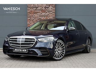 Mercedes-Benz S-klasse 580 V8 4MATIC Lang AMG Line | Airmatic | Achterasbesturing | Distronic+ | Standkachel | Burmester | HUD | Zonweringspakket | MBUX Tablet | Exclusief Leder | Digital Light | 3D-Display |