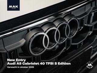 Audi A5 Cabriolet 40 TFSI S Edition, S Sportstoelen, Fijnappa, 20", B&O, matrix-LED, ACC, memory, privacy