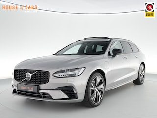 Volvo V90 T6 Ultra Dark 2.0 350pk Plug-in hybrid AWD |Bowers&Wilkens|panoramadak|memoy|HUD|lederen sportstoelen|Apple Carplay|elek. trekhaak|360 camera|blind spot|stoel en stuurverwarming|