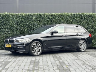 BMW 5-serie Touring 520d Executive, PANO, EURO 6, LEDER, DODEHOEK, NAVI, ECC-AIRCO, STOELVERWARMING, TREKHAAK, LICHTMETAAL 17"
