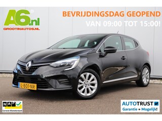 Renault Clio 1.6 E-Tech Hybrid 140 Intens 140PK Automaat Half Leder Keyless 16 inch LMV Sfeerverlichting LED Navigatie Carplay Android Rijstrooksensor Climate Cruise Control Parkeersensor