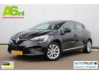 Renault Clio 1.6 E-Tech Hybrid 140 Intens 140PK Automaat Half Leder Keyless 16 inch LMV Sfeerverlichting LED Navigatie Carplay Android Rijstrooksensor Climate Cruise Control Parkeersensor
