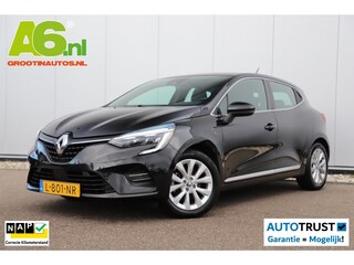 Renault Clio 1.6 E-Tech Hybrid 140 Intens 140PK Automaat Half Leder Keyless 16 inch LMV Sfeerverlichting LED Navigatie Carplay Android Rijstrooksensor Climate Cruise Control Parkeersensor