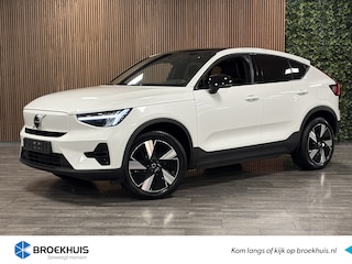 Volvo C40 Single Motor Extended Range Plus | Trekhaak | All Season banden | Adaptieve Cruise Control | Stoel en Stuurwielverwarming | Crystal White | Pilot Assist | BLIS Dode Hoek Detectie | Parkeercamera | Panoramadak | Alcantara/Microtech R-Design bekleding met w