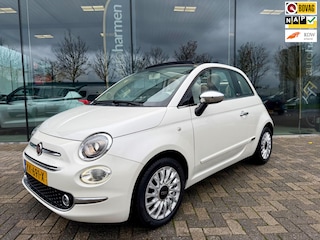 Fiat 500 0.9 TwinAir Turbo Cabrio Lounge, NAP, 1e eigenaar, Leder