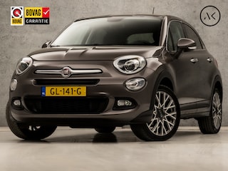 Fiat 500X 1.4 Turbo MultiAir Lounge 141Pk Automaat (NAVIGATIE, LEDER, CLIMATE, CRUISE, KEYLESS, PARKEERSENSOREN, SPORTSTOELEN, GETINT GLAS, LM VELGEN, NIEUWSTAAT)