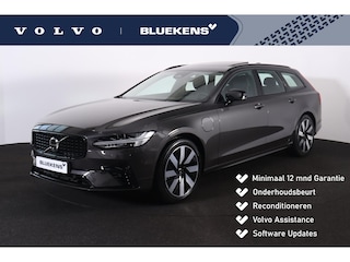 Volvo V90 T8 Recharge AWD Ultra Dark - Panorama/schuifdak - IntelliSafe Assist & Surround - 360º Camera - Harman/Kardon audio - Adaptieve LED koplampen - Verwarmde voorstoelen, stuur & achterbank - Parkeersensoren voor & achter - Elektr. bedienb. voorstoelen met geheugen - Head up display - Elektr. inklapbare trekhaak - 19' LMV