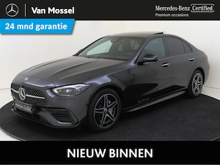 Mercedes-Benz C-klasse 300 e Business Solution AMG / Premium Plus/ Panoramadak/ Night/ Head Up/ Burmester 3D/ Stoelverwarming- & Ventilatie/ El. Trekhaak