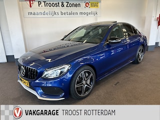 Mercedes-Benz C43/450 AMG 4MATIC V6 368PK | Panoramadak | Burmester | Adaptieve cruise control | Park assist | Lane assist | Achteruitrijcamera | Lederen bekleding | Adaptief onderstel | Dodehoeksdetectie | Elek. inklapbare spiegels