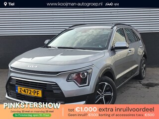 Kia Niro 1.6 GDi Hybrid DynamicLine Trekhaak, navigatie Apple CarPlay/Android Auto, NL-AUTO! parkeersensoren v&a, achteruitrij camera, adaptieve cruise control, BTW-auto