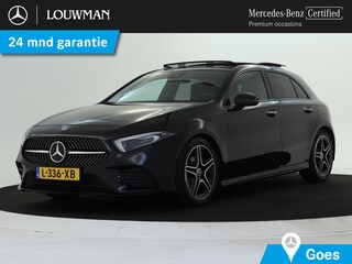 Mercedes-Benz A-klasse 180 Business Solution AMG AMG Line | Night Pakket | Panorama Schuif-Kanteldak | Sfeerverlichting | MultiBeam koplampen | Memory Voorstoelen. Inclusief 24 maanden MB Certified garantie voor Europa.