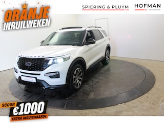 Ford Explorer 3.0 V6 PHEV 7 Pers ST-Line Trekh Pano Camera Vol Leder ZW hemel