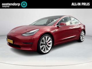 Tesla Model 3 Performance AWD 75 kWh 462 PK | 75 kWh batterij | Afneembare Trekhaak | Verwarmbare stoelen voor- en achter | Navigatiesysteem | Basic Autopilot | Adaptieve Cruise Control | 12 maanden BOVAG garantie