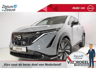 Nissan Ariya Evolve 91 kWh |Stoel verwarming en verkoeling|Parkeersensoren voor en achter|Camera 360|Electrische achterklep|Head-up display|20inch wielen|Bi-led verlichting|Voorraad voordeel|Electrische stoelverstelling met geheugen|
