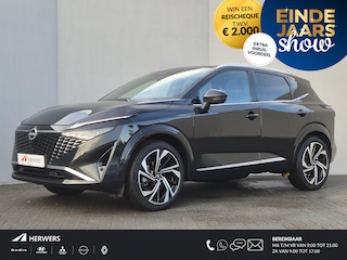 Nissan Qashqai 1.3 MHEV Xtronic Tekna Plus Automaat / Nieuw Model / Facelift / HUD / Panoramadak / Stoel met massage functie / Trekgewicht 1800 kg / Elektrische achterklep / Rondomzicht camera / Stuur-, Stoel en Voorruit verwarming /