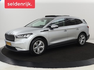 Skoda Enyaq iV 80 | Panoramadak | Leder | Warmtepomp | Trekhaak | Adaptive cruise | Keyless | Memory | Stuurverwarming | Carplay | Navigatie | Camera | Full LED