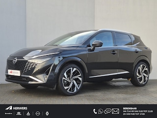 Nissan Qashqai 1.3 MHEV Xtronic Tekna Plus / Nieuw Model / Facelift / HUD / Panoramadak / Stoel met massage functie / Trekgewicht 1800 kg / Elektrische achterklep / Rondomzicht camera / Stuur-, Stoel en Voorruit verwarming /