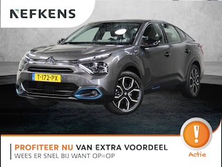 Citroën C4 Ë-C4 X Feel 50kWh 136PK | 1ste eigenaar | 3 FASE | AppleCarPlay/AndroidAuto | Armsteun | Parkeersensoren | LED lampen | Navigatie | 18"LMV | Cruise Control | Climate Control | AUTOMAAT | Isofix |