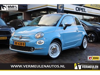 Fiat 500 0.9 TwinAir Turbo 85PK Spiaggina '58 Soft-Top + 16"/ Clima/ Cruise/ Navi/ CarPlay/ NL auto