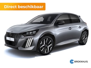 Peugeot 208 GT | Armsteunen op de voorportieren bekleed met kunstleder met groen sierstiksel (GT-Line) | Climate Control | Dashboard en deurpanelen in kunststof met carboneffect