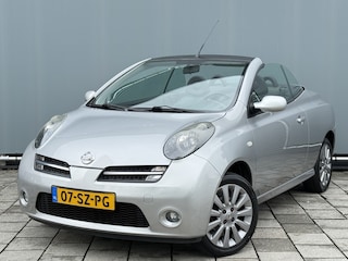 Nissan Micra C+C | BWJ 2006 | 1.6 111PK Tekna Plus | CLIMA | LEDER/STOF | LICHTMETAAL | STUURBEKR | CD-SPELER |