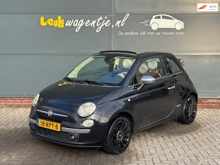 Fiat 500 0.9 TwinAir Rock Cabrio *leer *nieuwe turbo *ecc
